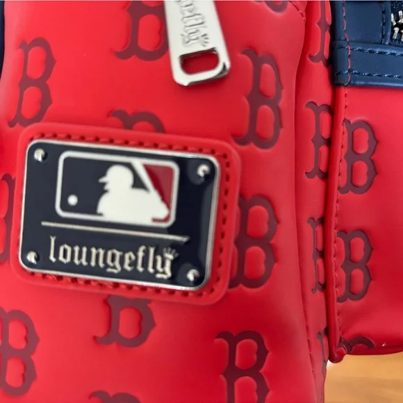 MLB Boston Red Sox Logo Mini Backpack by Loungefly - Picture 12 of 12
